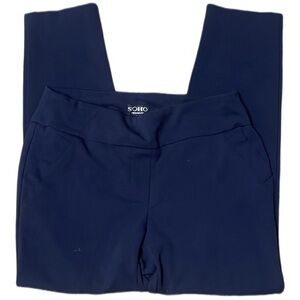 Navy blue Capri pants size M– elastic waist – GREAT CONDITION!
-